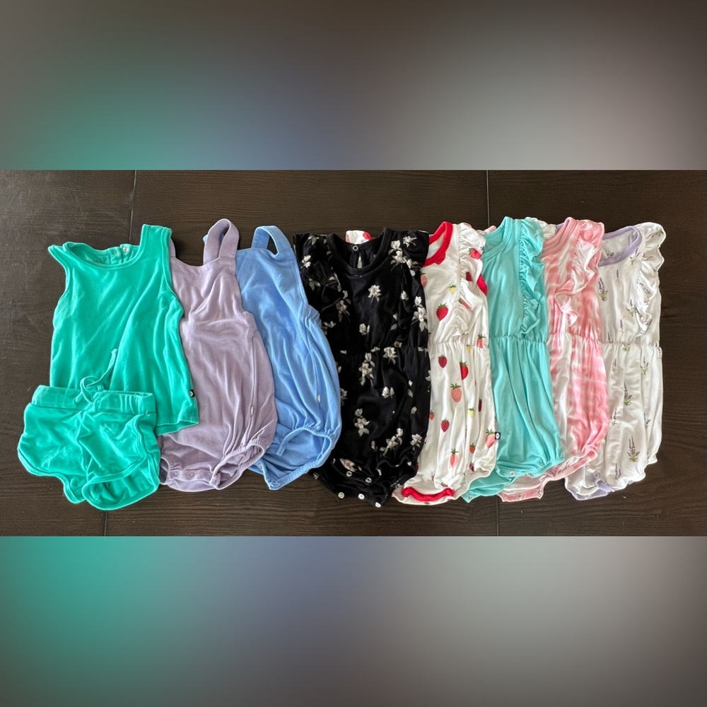 Kyte Baby - Bubble Rompers, Overalls, Set - Lot of 8